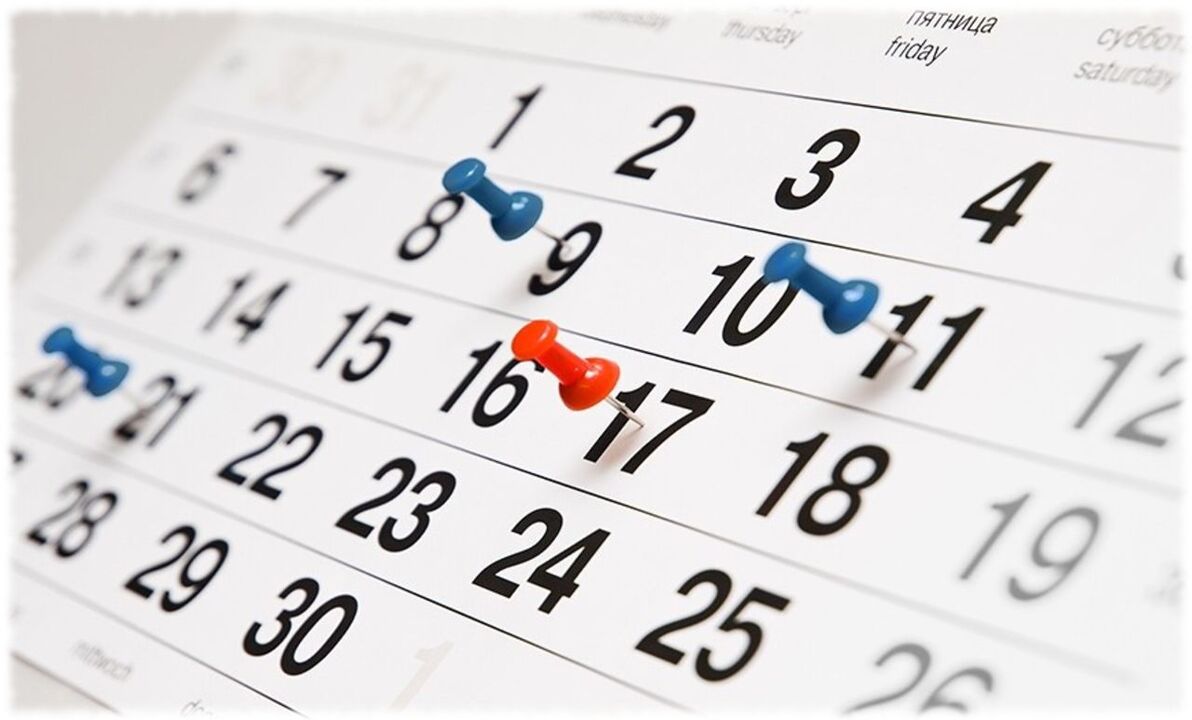 preferito del calendario dietetico